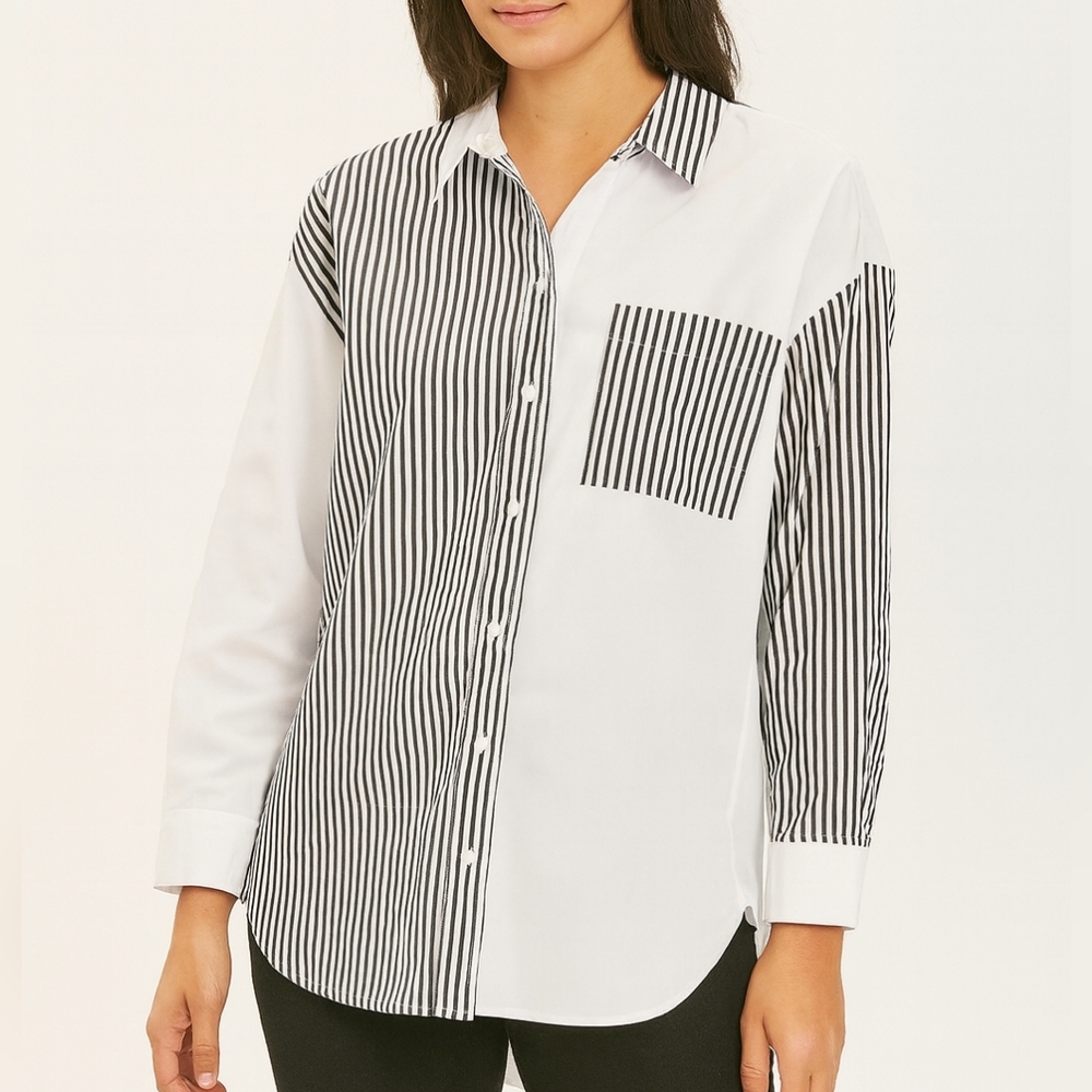 Staccato Monochrome Striped Shirt
